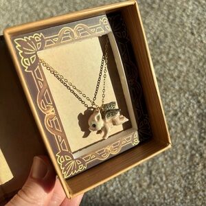 NEW WITH BOX Camp Hollow Flying Pig Necklace